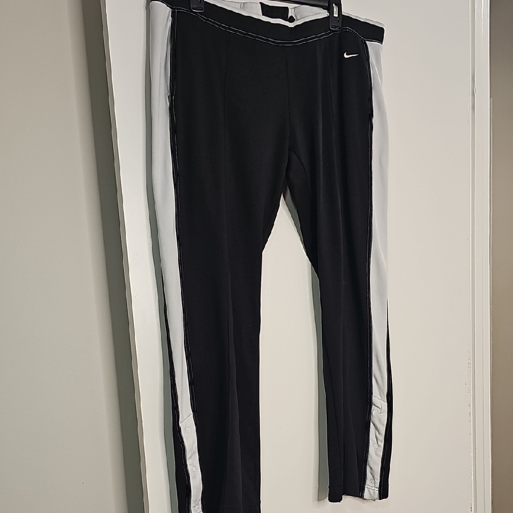 Nike Black and White Track Pants - Picture 2 of 4